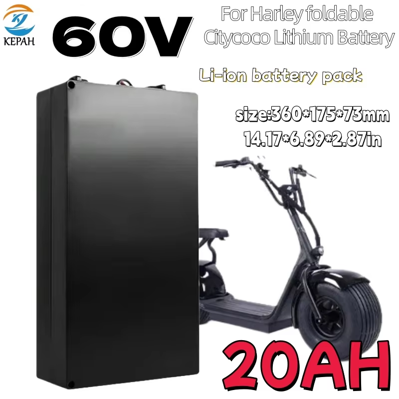 بطارية دراجة هارلي الكهربائية  - مراجعة 60V 30Ah Electric Scooter Battery وسعره